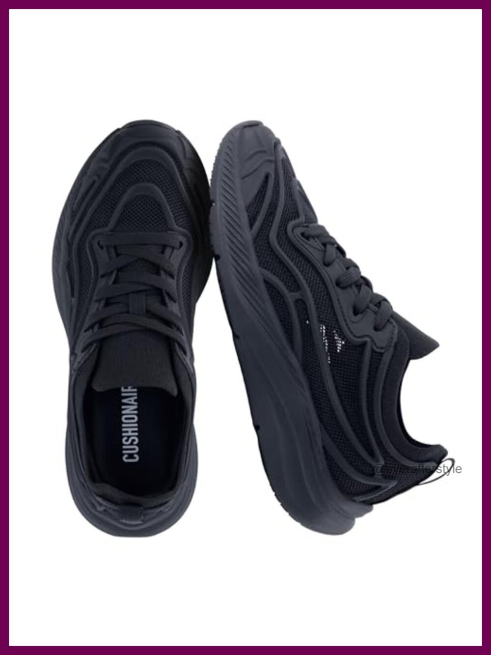 CUSHIONAIRE Trax Women's Platform Fashion Sneakers, Breathable Mesh,